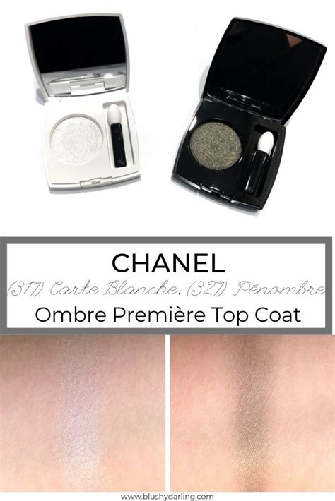 Chanel Carte Blanche & Penombre Ombre Premiere Top Coats 